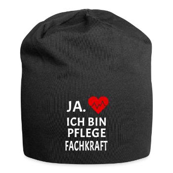 Pflegefachkraft Altenpflege Senioren Geschenk - Jersey-Beanie - Schwarz - Vorne