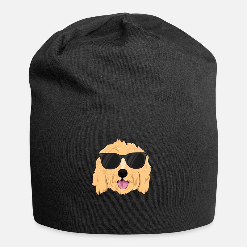 Coole Goldendoodle TShirt Jungen Mädchen Goldendoodle - Jersey-Beanie - Schwarz