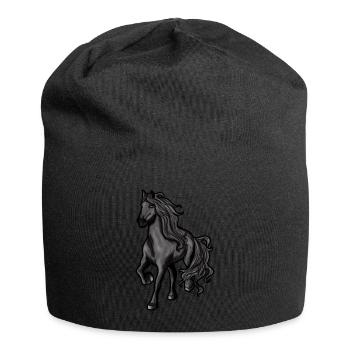 Frisian Horse Frisian Horse Riding Pony - Jersey Beanie - black - Front