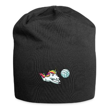 Unicorn volleyball volleyball player gift - Jersey Beanie - black - Front