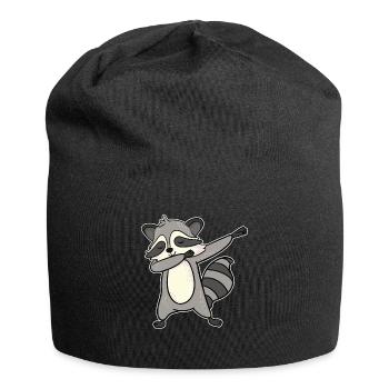 Cadeau drôle de raton laveur danse dabbin - Bonnet en jersey - noir - Devant