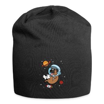 Cadeau de l'espace boxer chien allemand astronaute - Bonnet en jersey - noir - Devant