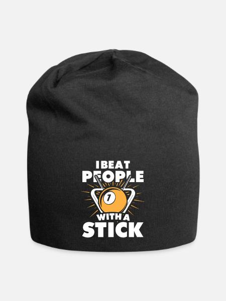 Billard - Jersey-Beanie - Schwarz