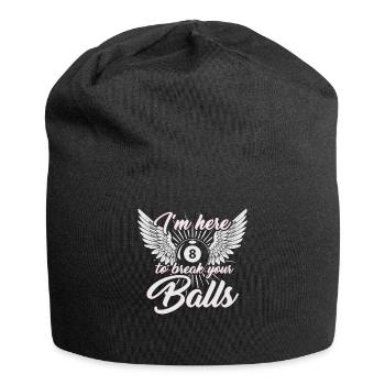Billiard player pool gift - Jersey Beanie - black - Front