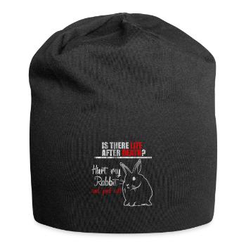 Kaninchen Besitzer - Jersey-Beanie - Schwarz - Vorne