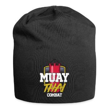 Muay Thai - Jersey-Beanie - Schwarz - Vorne