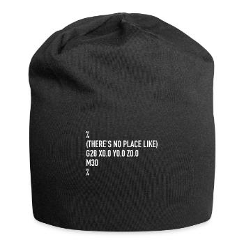 CNC Machinist Programmer There's No Place Like G28 - Jersey Beanie - black - Front