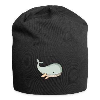 Wal - Jersey-Beanie - Schwarz - Vorne
