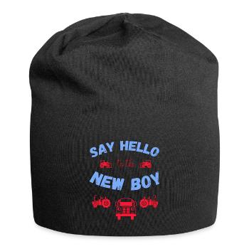 COOL NEW BOY BOYS GARÇON BABY SHOWER CADEAU - Bonnet en jersey - noir - Devant