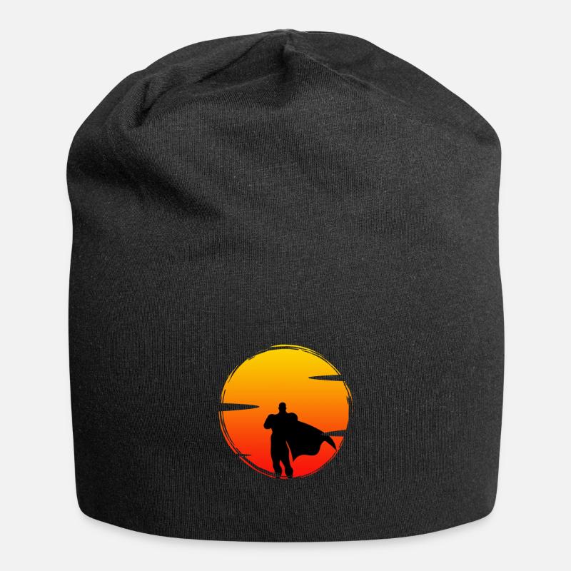 Superheld Superkraft unsichtbar Geschenk - Jersey-Beanie - Schwarz