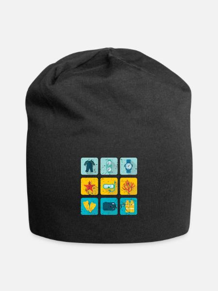 Tauchen - Jersey-Beanie - Schwarz