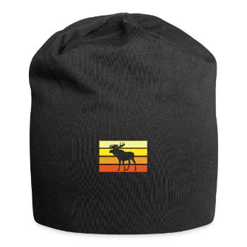 Elch - Jersey-Beanie - Schwarz - Vorne