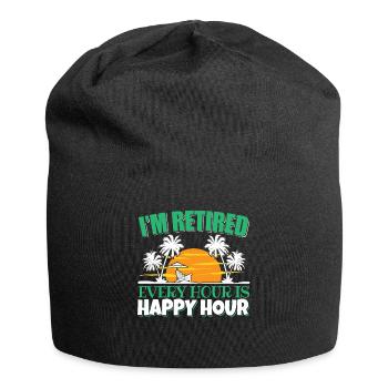 I'm retired retired retiree pension - Jersey Beanie - black - Front