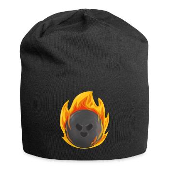 Bowling Bowler Bowling Ball Pins Strike Gift - Jersey Beanie - black - Front