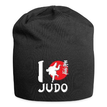 Judokämpfer lieben Kampfkünste - Jersey-Beanie - Schwarz - Vorne