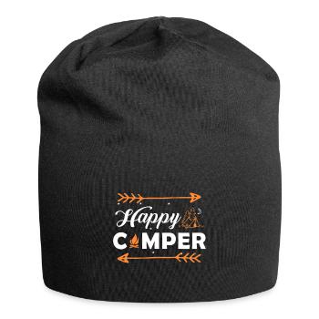 Happy Camper - Chemise - Bonnet en jersey - noir - Devant
