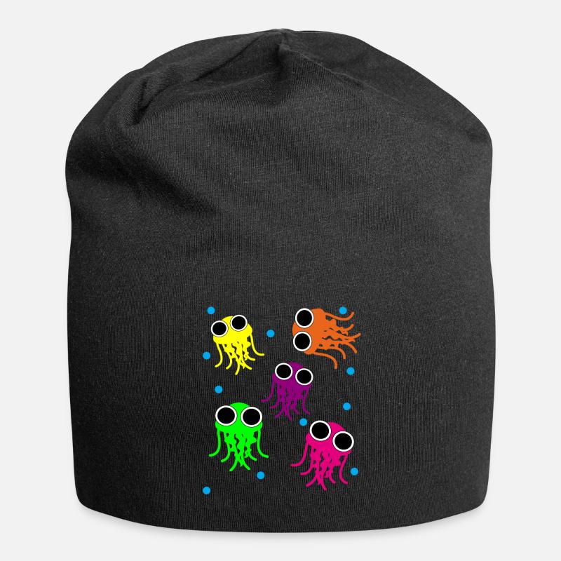 jellyfish - Jersey Beanie - black