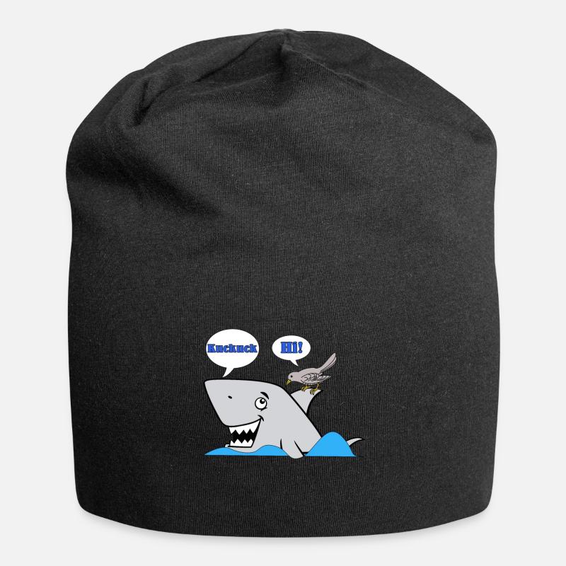 Kuckuck - Hai - Jersey-Beanie - Schwarz