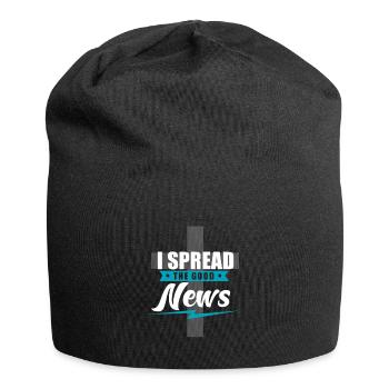 Priester Geschenk Pfarrer Kirche Glaube - Jersey-Beanie - Schwarz - Vorne