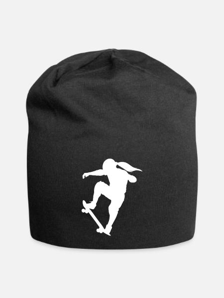Skater Girl - Jersey-Beanie - Schwarz