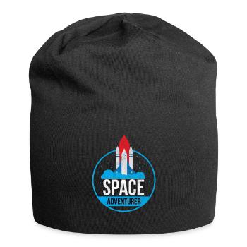 Space Adventurer Weltraum Abenteuerer Geschenk - Jersey-Beanie - Schwarz - Vorne