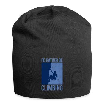 Climbing Climbing Rock Climbing Mountaineering - Jersey Beanie - black - Front