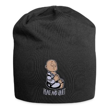 Ruhe und Frieden Moench - Jersey-Beanie - Schwarz - Vorne
