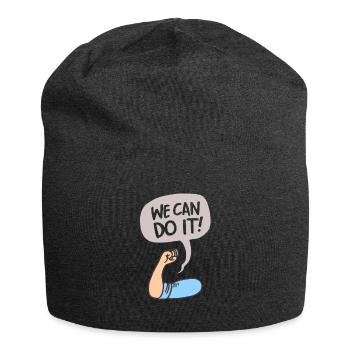 On peut le faire. - Bonnet en jersey - charbon - Devant