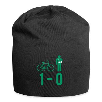 Fahrrad UNfall Gips Gebrochener Knochen Fraktur - Jersey-Beanie - Schwarz - Vorne