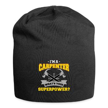Cadeau artisan menuisier menuisier menuisier - Bonnet en jersey - noir - Devant