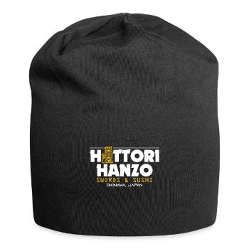 Hattori Hanzo Sword and Japan Sushi Gift - Jersey Beanie - black - Front