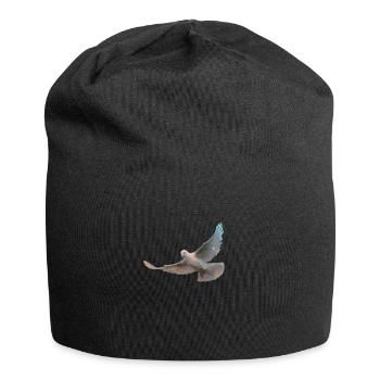 Dove Dove of Peace World Peace Peace Space Animal - Jersey Beanie - black - Front