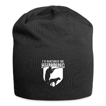 Hunter Hunter Hunting Hunting Hunting - Jersey Beanie - black - Front