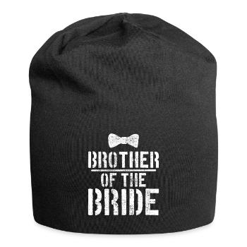 Wedding Brother Of The Bride - Jersey Beanie - black - Front
