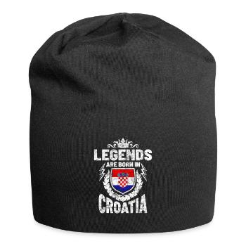 Kroatien - Jersey-Beanie - Schwarz - Vorne