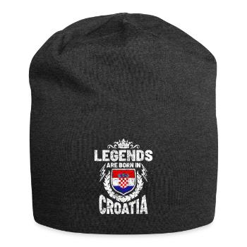 Croatie - Bonnet en jersey - charbon - Devant