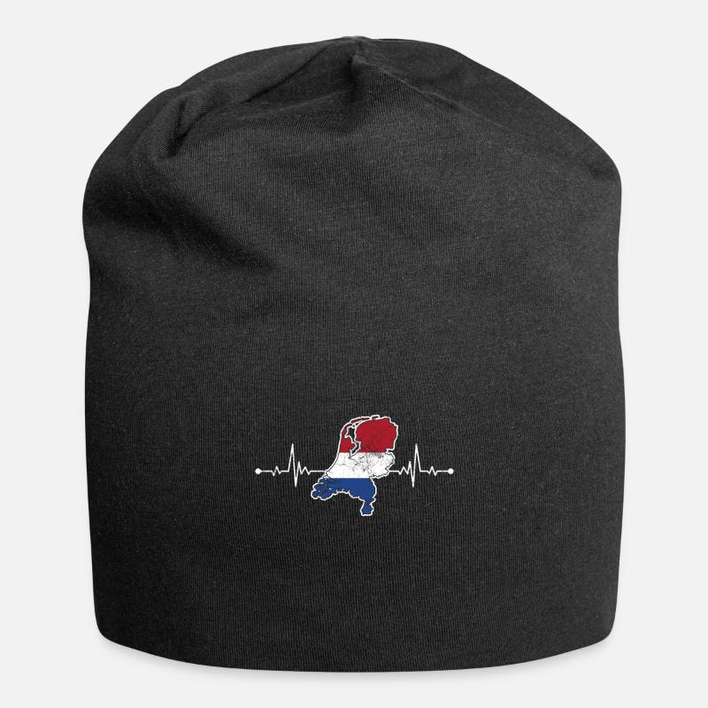 Pays-Bas - Bonnet en jersey - noir