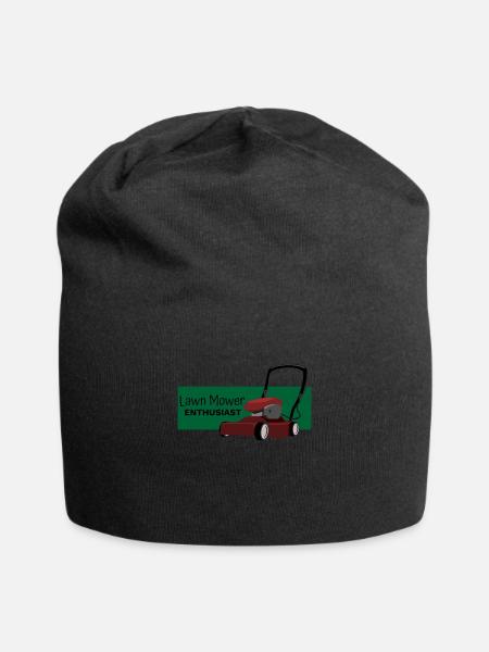 Lawn Mower Enthusiast - Jersey Beanie - black