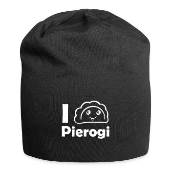 I Love Pierogi - Jersey-Beanie - Schwarz - Vorne