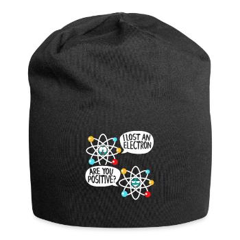 I Lost An Electron Physics Atom Physics Science - Jersey Beanie - black - Front