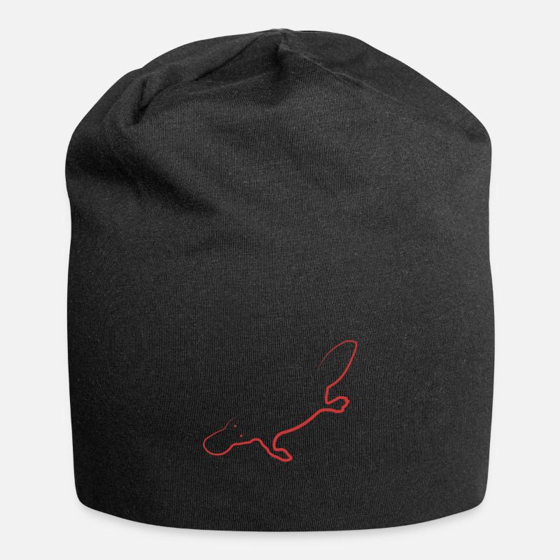 Platypus - Schnabeltier - Jersey-Beanie - Schwarz