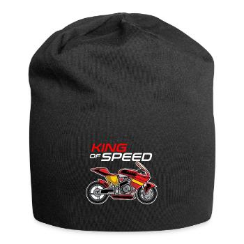 Superbike Racer King Of Speed Geschenkidee - Jersey-Beanie - Schwarz - Vorne