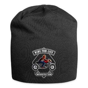 Street Biker Ride For Life Geschenkidee - Jersey-Beanie - Schwarz - Vorne