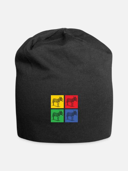L’âne - Bonnet en jersey - noir