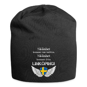 LINKÖPING - Jersey-Beanie - Schwarz - Vorne