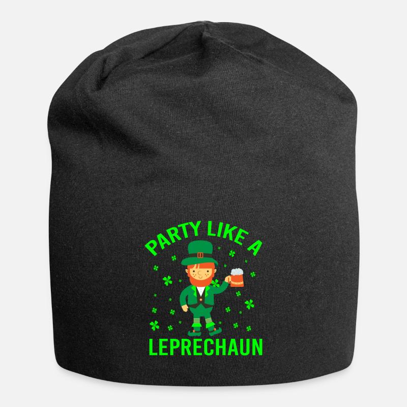 FÊTE COMME UN LEPRECHAUN - Bonnet en jersey - noir
