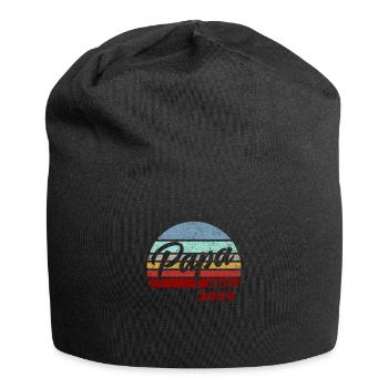 Papa Geburt Geschenk Geschenkidee 2019 Baby Vater - Jersey-Beanie - Schwarz - Vorne