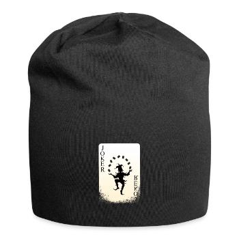 Cards Card Games Gift Skat Romme Mau Mau - Jersey Beanie - black - Front