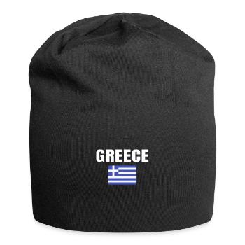 Greece Gift With Greek Flag For Hellas Men Women - Jersey Beanie - black - Front