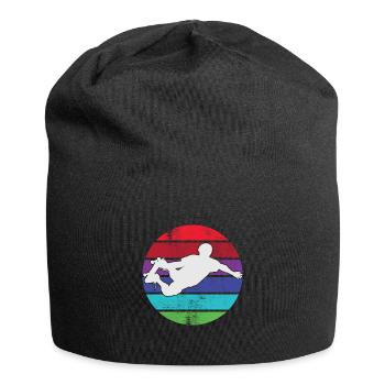 Skateboard - Skateboarder - Bonnet en jersey - noir - Devant